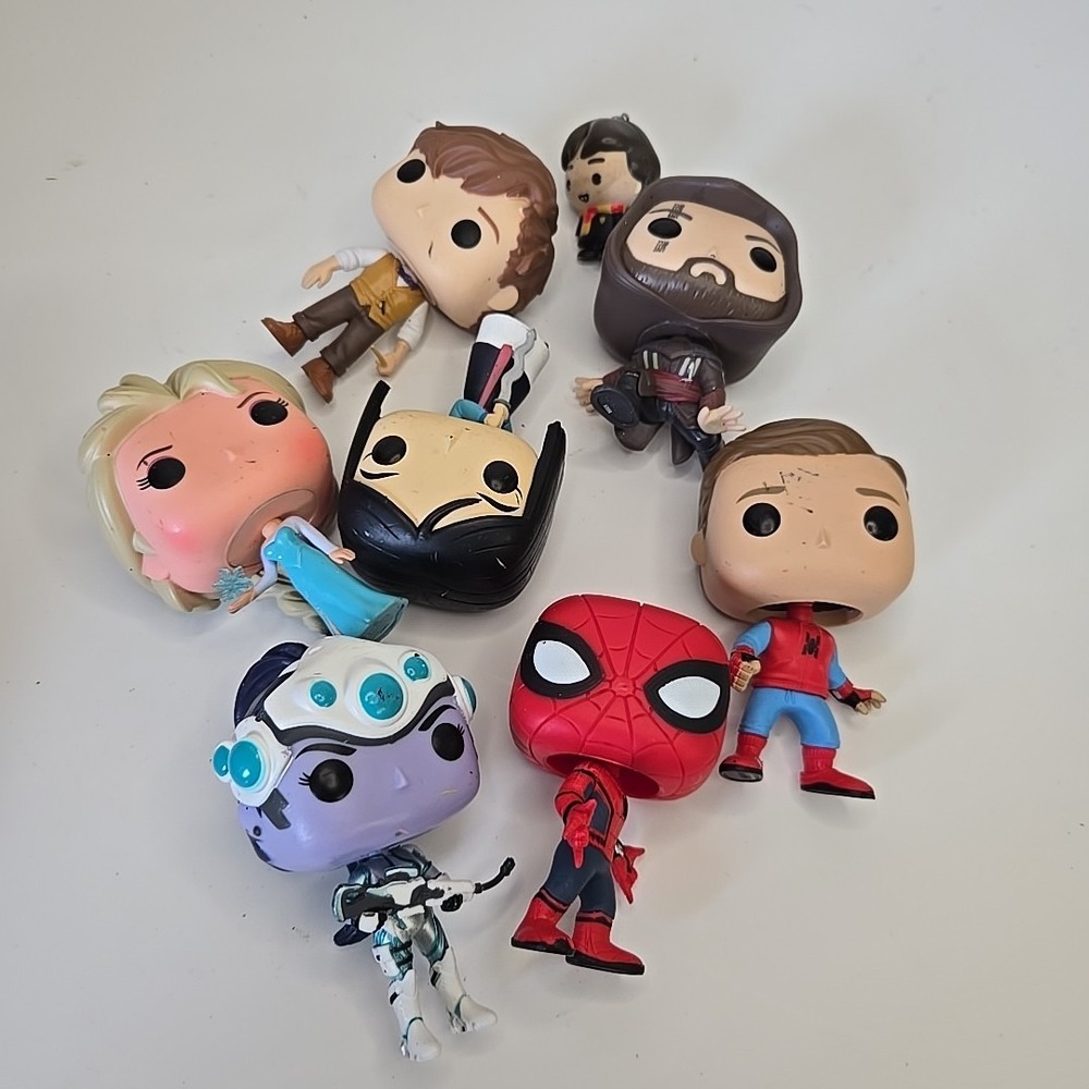 Miscellaneous Lot Of Funko Pops Spiderman Harry Potter Frozen And More